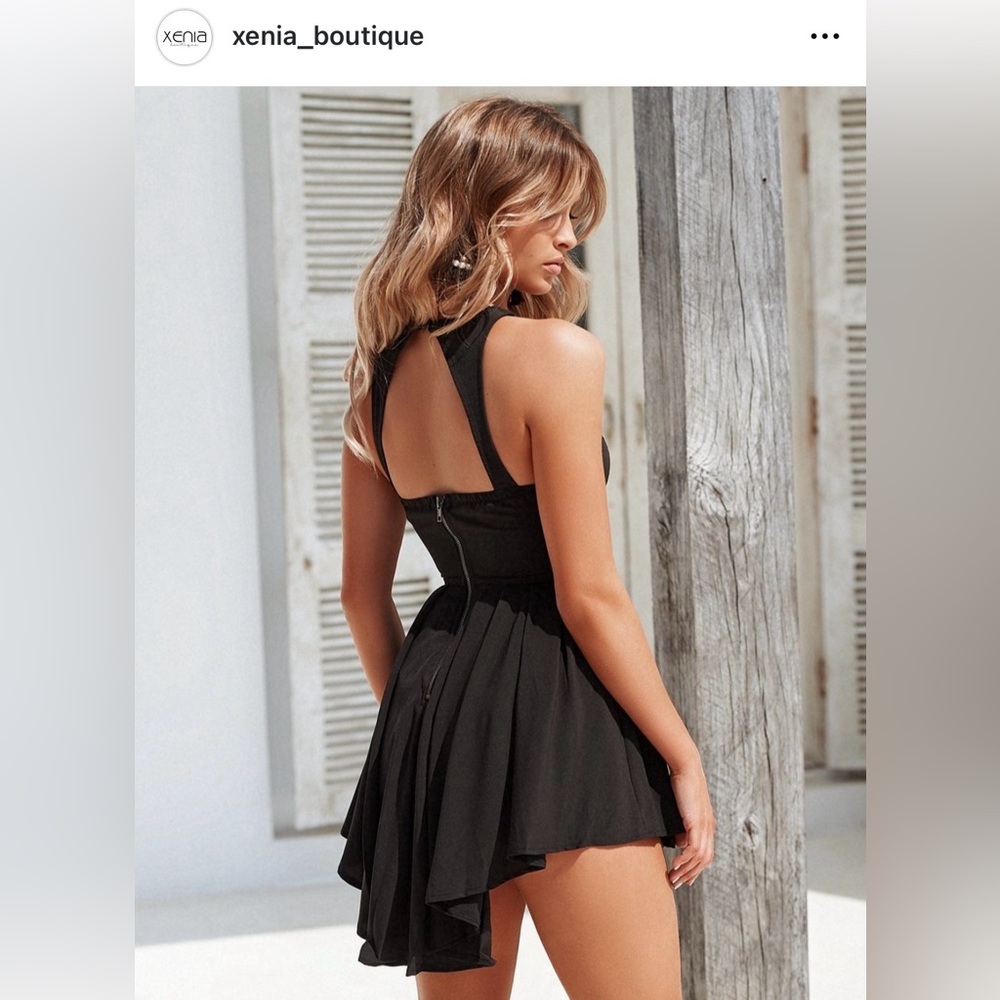 XENIA BOUTIQUE - Size 6 UK (XS) Black Cutout Detail Dress